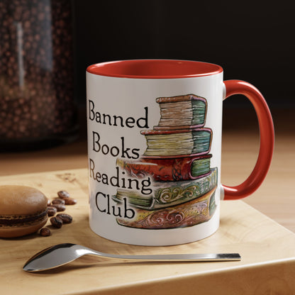 Banned Books Reading Club - Accent Coffee Mug (11, 15oz)