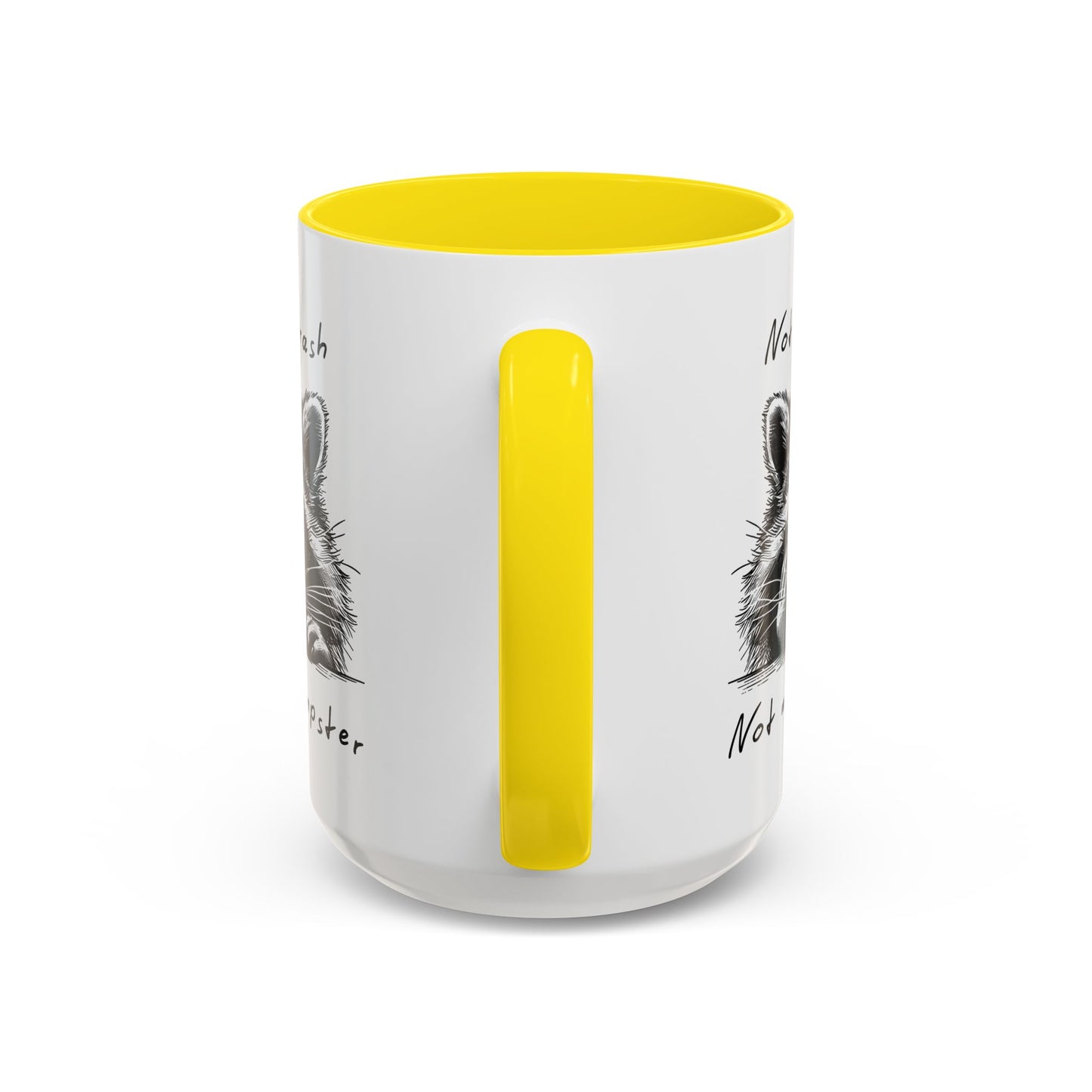 Not My Trash Not My Dumpster Raccoon Accent Coffee Mug