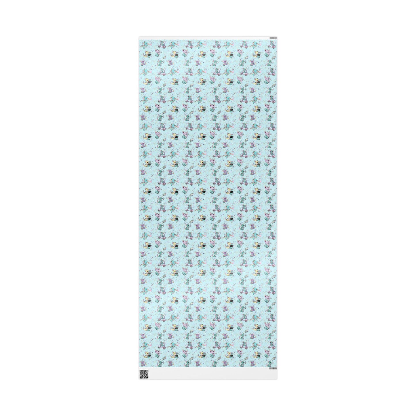 Cute Dragons Gift Wrap (Blue)