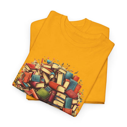 Book Tree T-Shirt – Literary Tree of Books Graphic Tee for Book Lovers