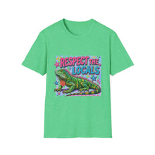 Respect the Locals T-Shirt — Colorful Iguana Graphic Tee