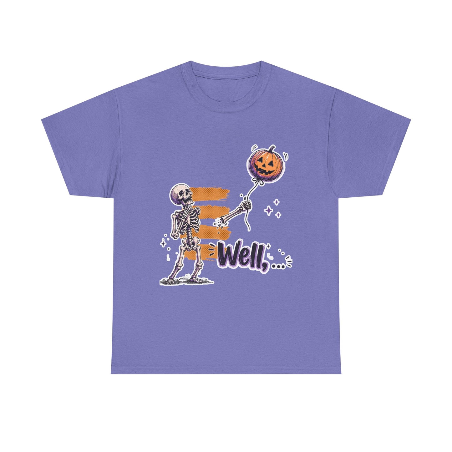 Funny Skeleton (Clean) - Well... Unisex Heavy Cotton Tee