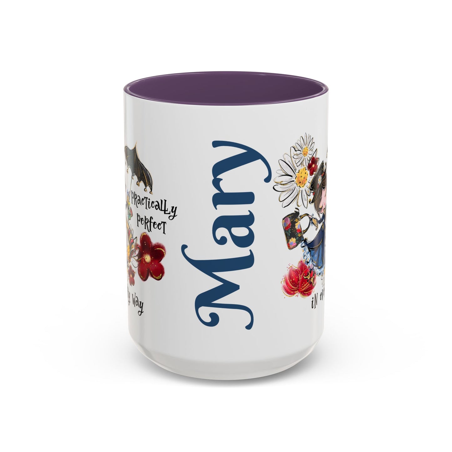 Accent Coffee Mug — 'Practically Perfect in Every Way'