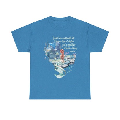 Mermaid Quote T-Shirt — 'I Must Be a Mermaid' Watercolor Tee  - Light colors