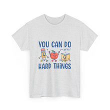 "You Can Do Hard Things" Back to  School Tee with Cute Characters