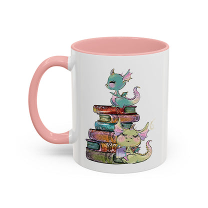 Book Dragons - Accent Coffee Mug (11, 15oz)