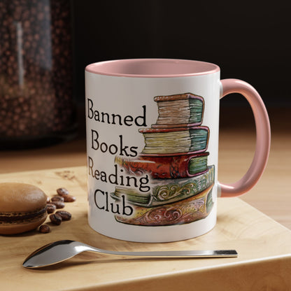 Banned Books Reading Club - Accent Coffee Mug (11, 15oz)