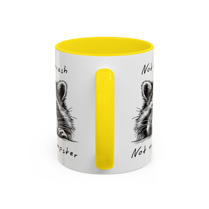 Not My Trash Not My Dumpster Raccoon Accent Coffee Mug