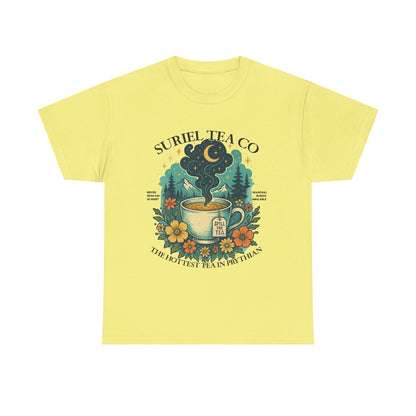 Suriel Tea Co. Vintage Tea Cup T-Shirt  Graphic Tee