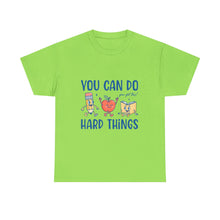 "You Can Do Hard Things" Back to  School Tee with Cute Characters