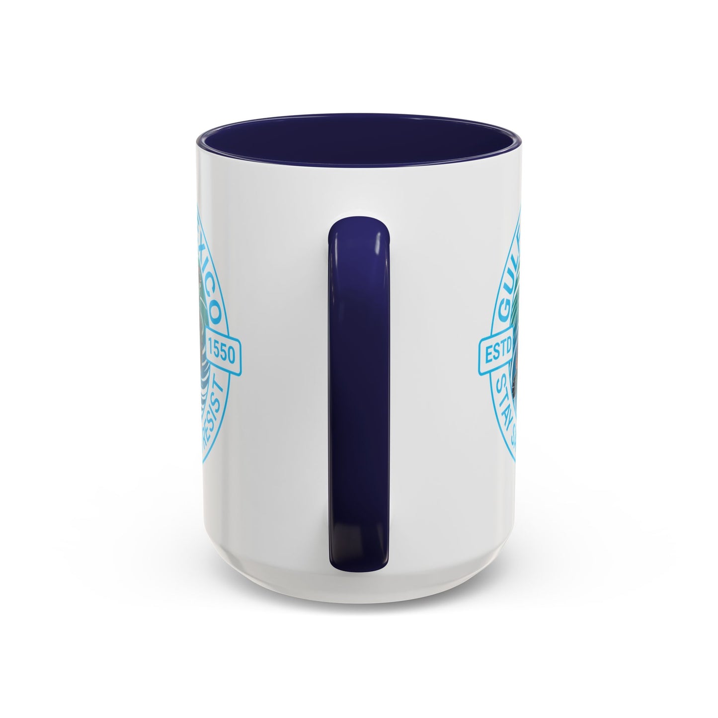 Customizable Gulf of Mexico Turtle Coffee Mug — "Stay Salty and Resist" Accent Ceramic Mug