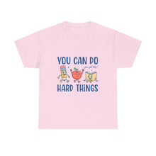 "You Can Do Hard Things" Back to  School Tee with Cute Characters