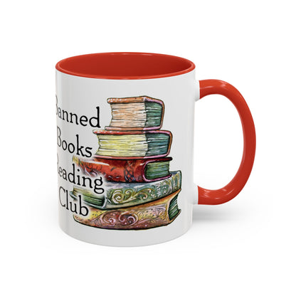 Banned Books Reading Club - Accent Coffee Mug (11, 15oz)