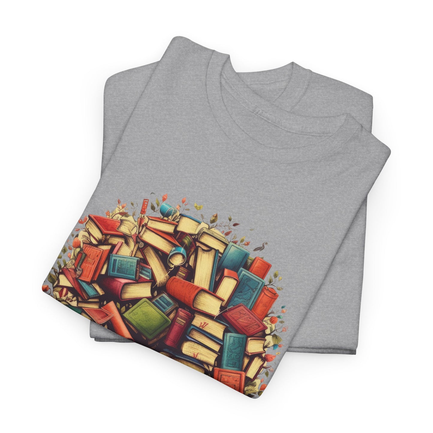 Book Tree T-Shirt – Literary Tree of Books Graphic Tee for Book Lovers