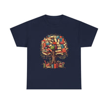 Book Tree T-Shirt – Literary Tree of Books Graphic Tee for Book Lovers