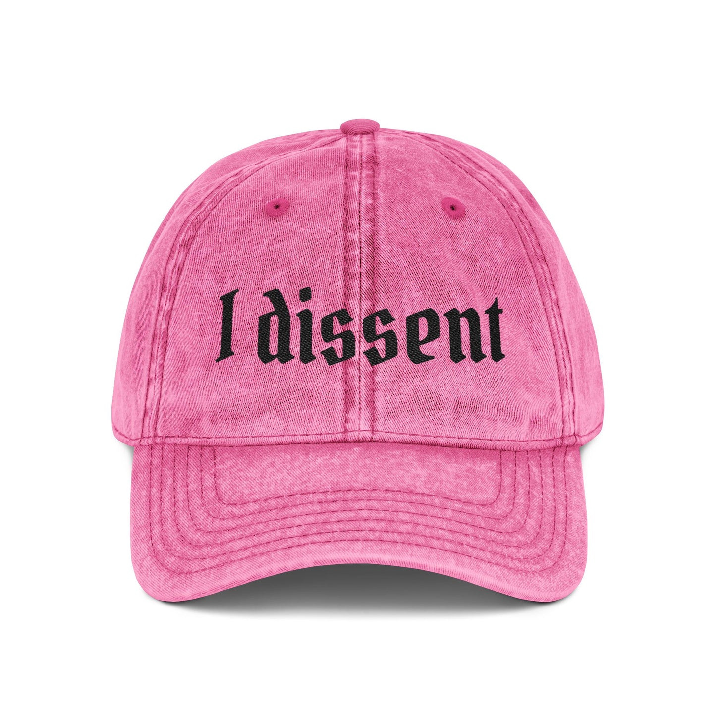 Embroidered 'I Dissent' Vintage Cap