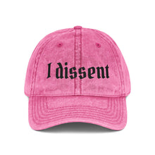 Embroidered 'I Dissent' Vintage Cap