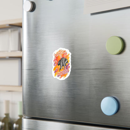Perfection Is Overrated Raccoon Sticker