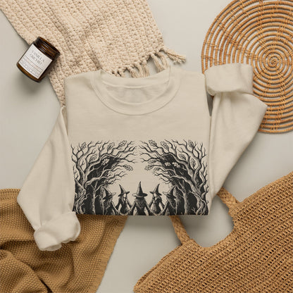 Witch Circle Crewneck Sweatshirt — "God Forbid Women Have Hobbies" Graphic