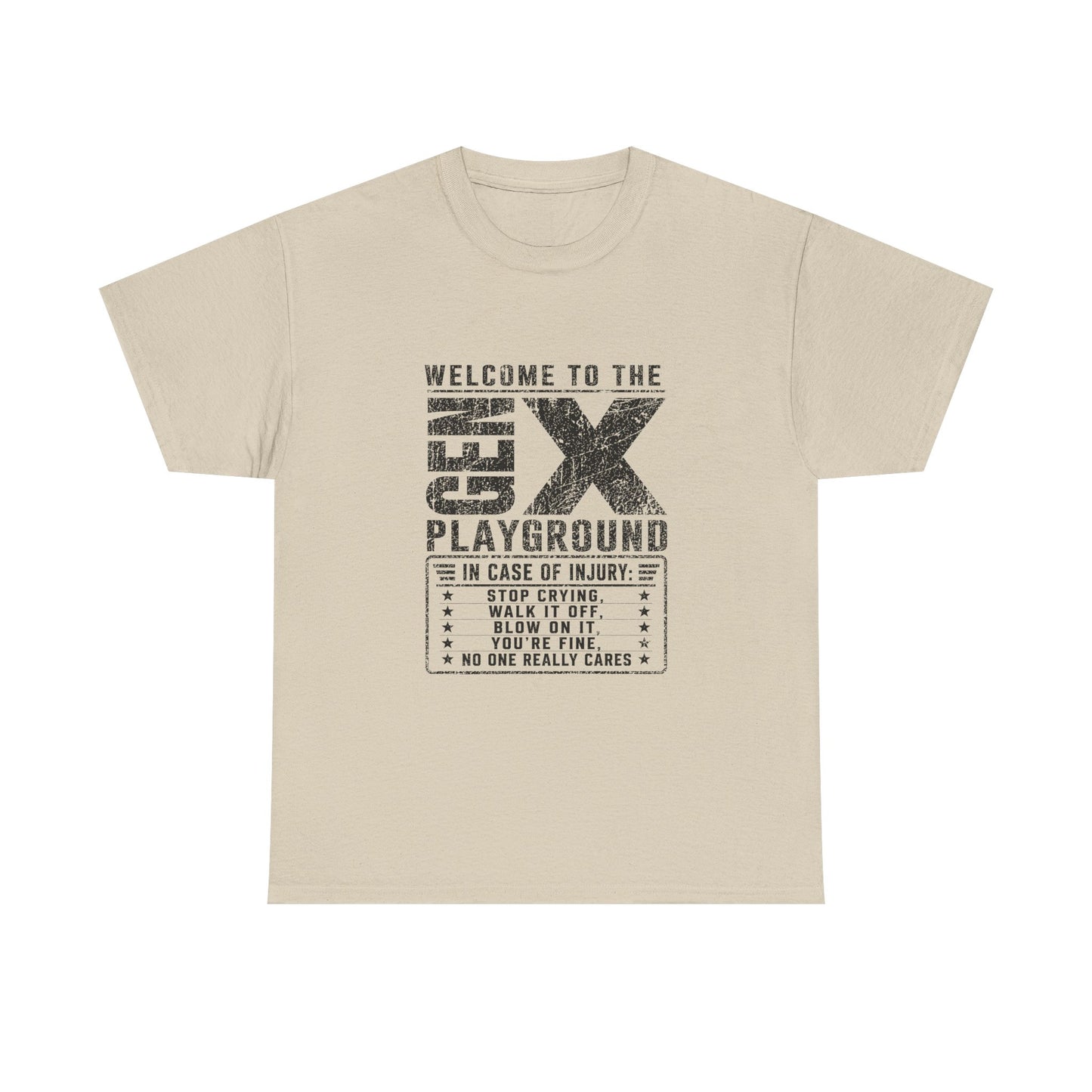 T-Shirt — 'Welcome to the Gen X Playground' Graphic Tee