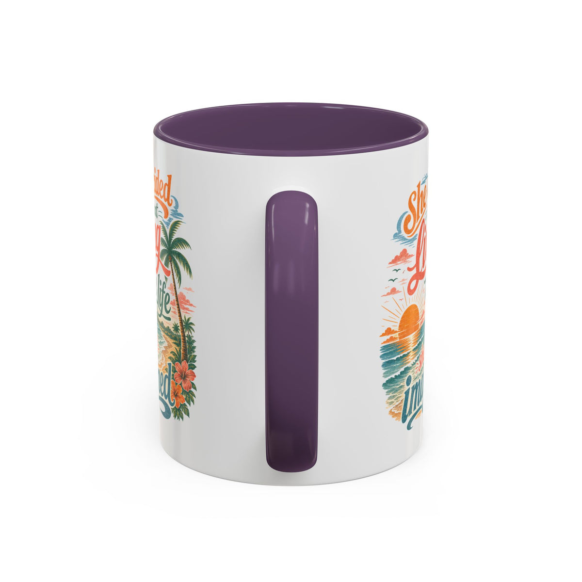 *Customizable* Living the Life Coffee Mug — "She Decided to Start Living the Life She Had Imagined"