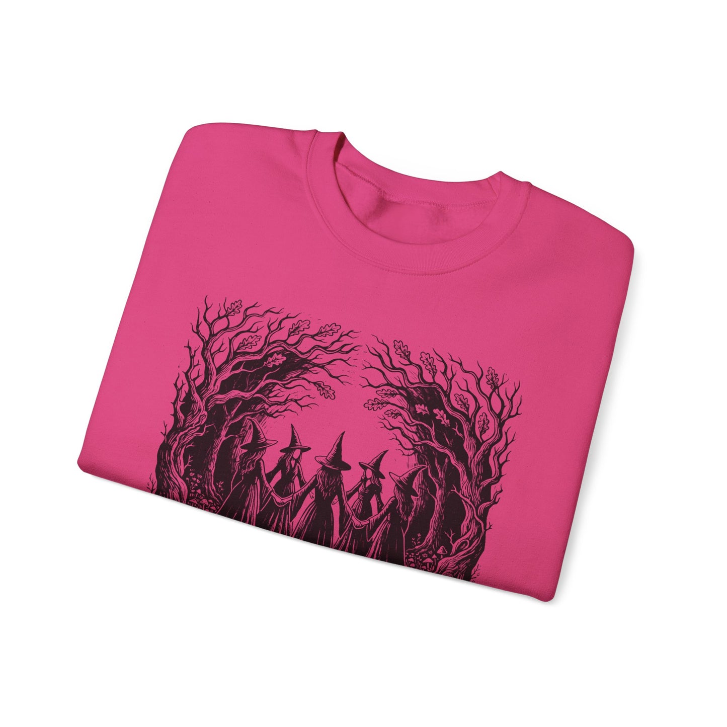 Witch Circle Crewneck Sweatshirt — "God Forbid Women Have Hobbies" Graphic