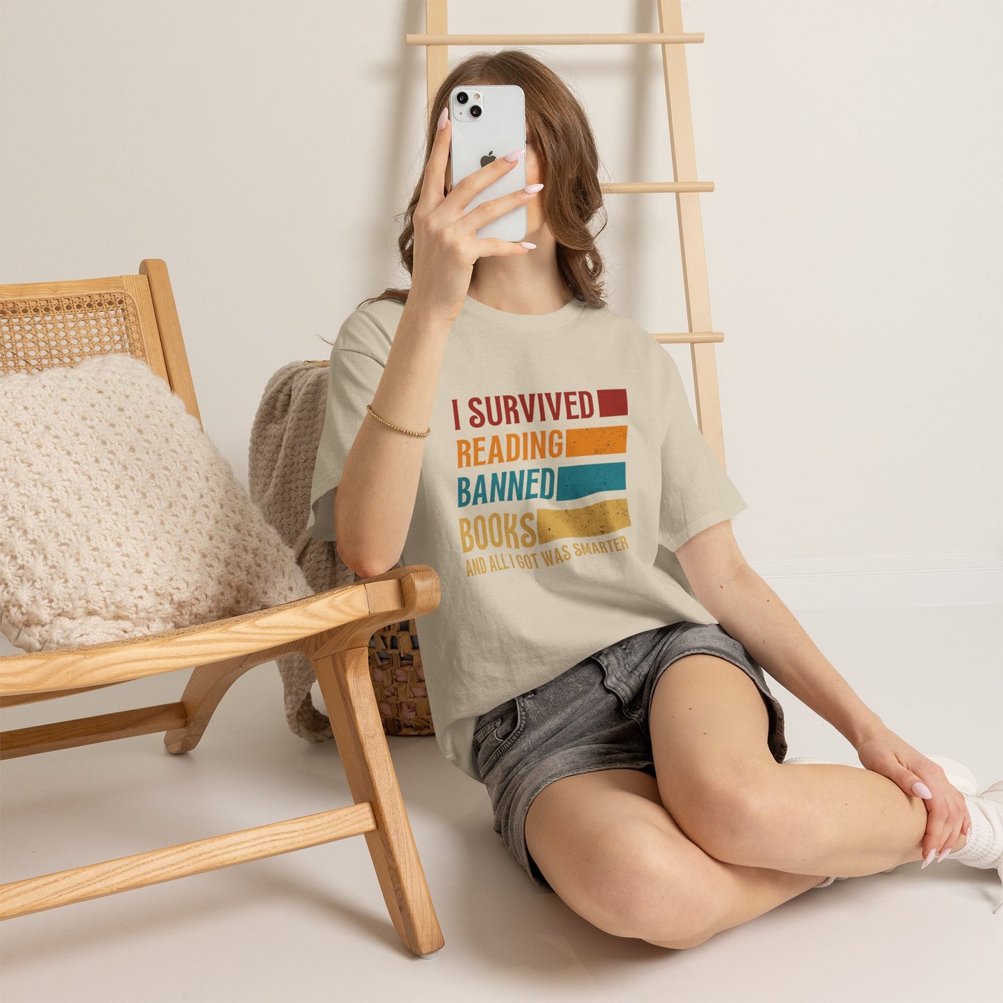 I Survived Reading Banned Books T-Shirt — Funny Reader Freedom Tee