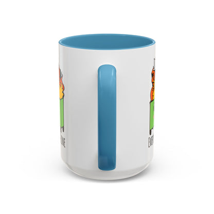 Customizable It's fine, I'm fine, Everything's Fine - Accent Coffee Mug (11, 15oz)