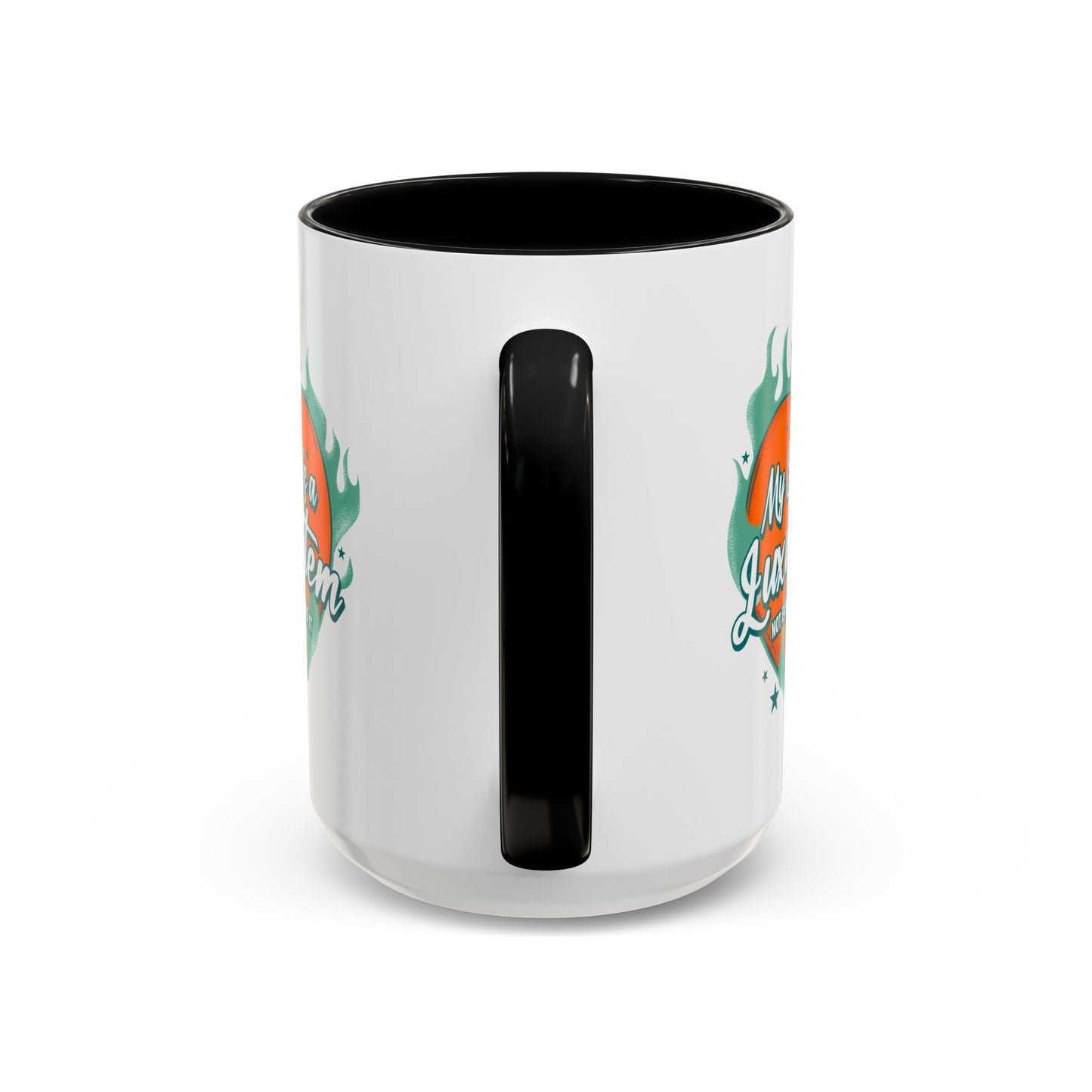 Customizable Accent Coffee Mug — "My Energy Is a Luxury Item" Heart Design