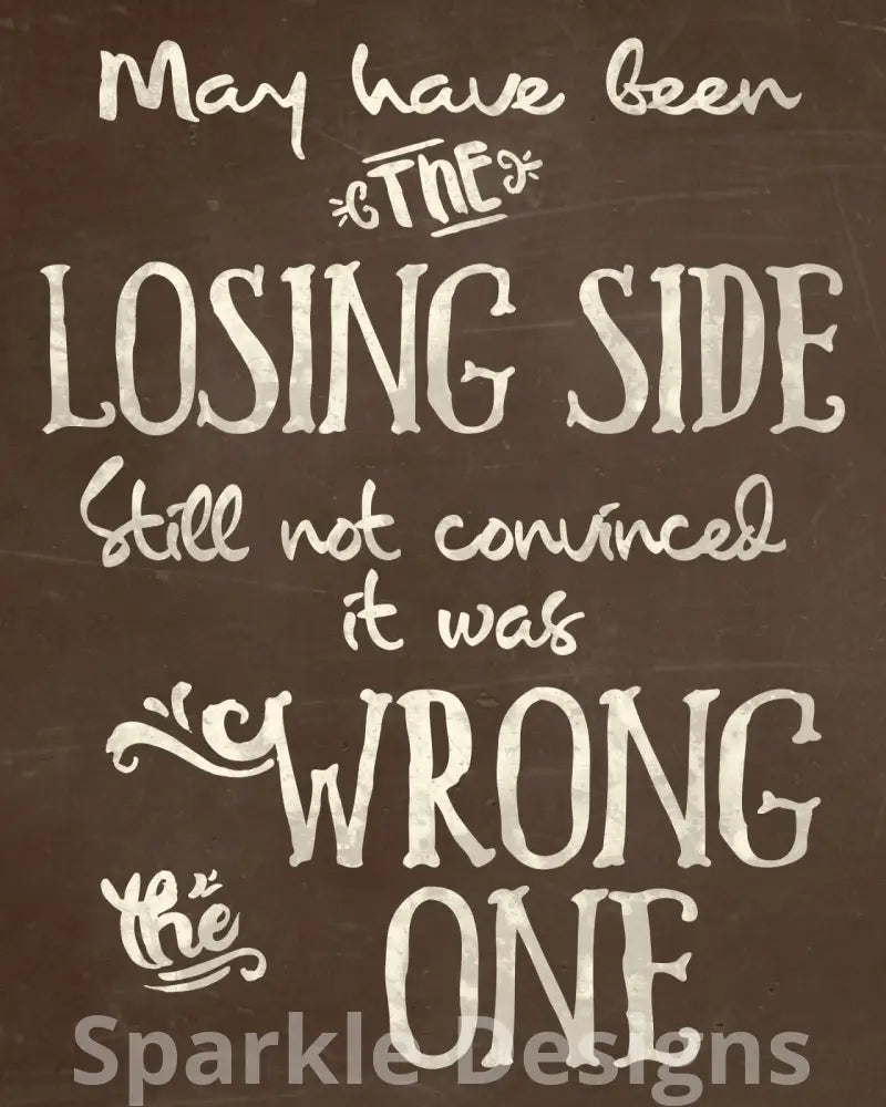 losing side