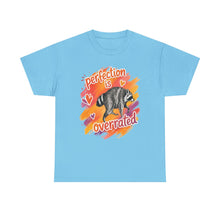 T-Shirt — "Perfection Is Overrated" Raccoon Graphic Tee
