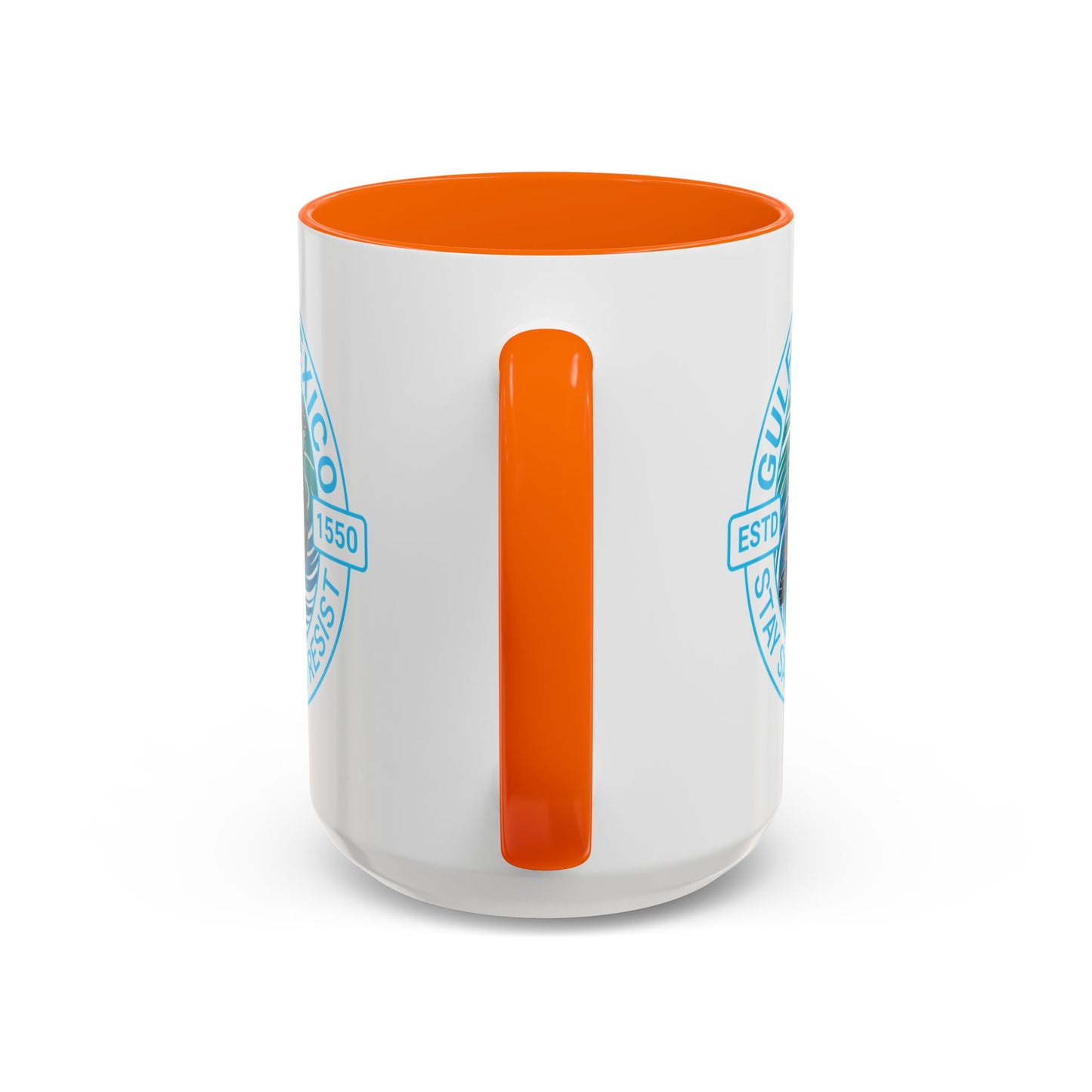 Customizable Gulf of Mexico Turtle Coffee Mug — "Stay Salty and Resist" Accent Ceramic Mug