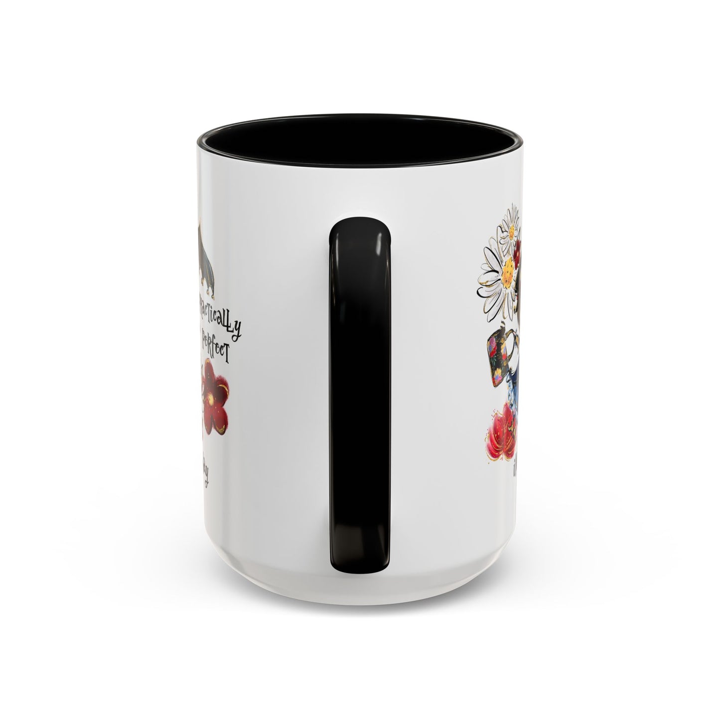 Customizable Accent Coffee Mug — 'Practically Perfect in Every Way'