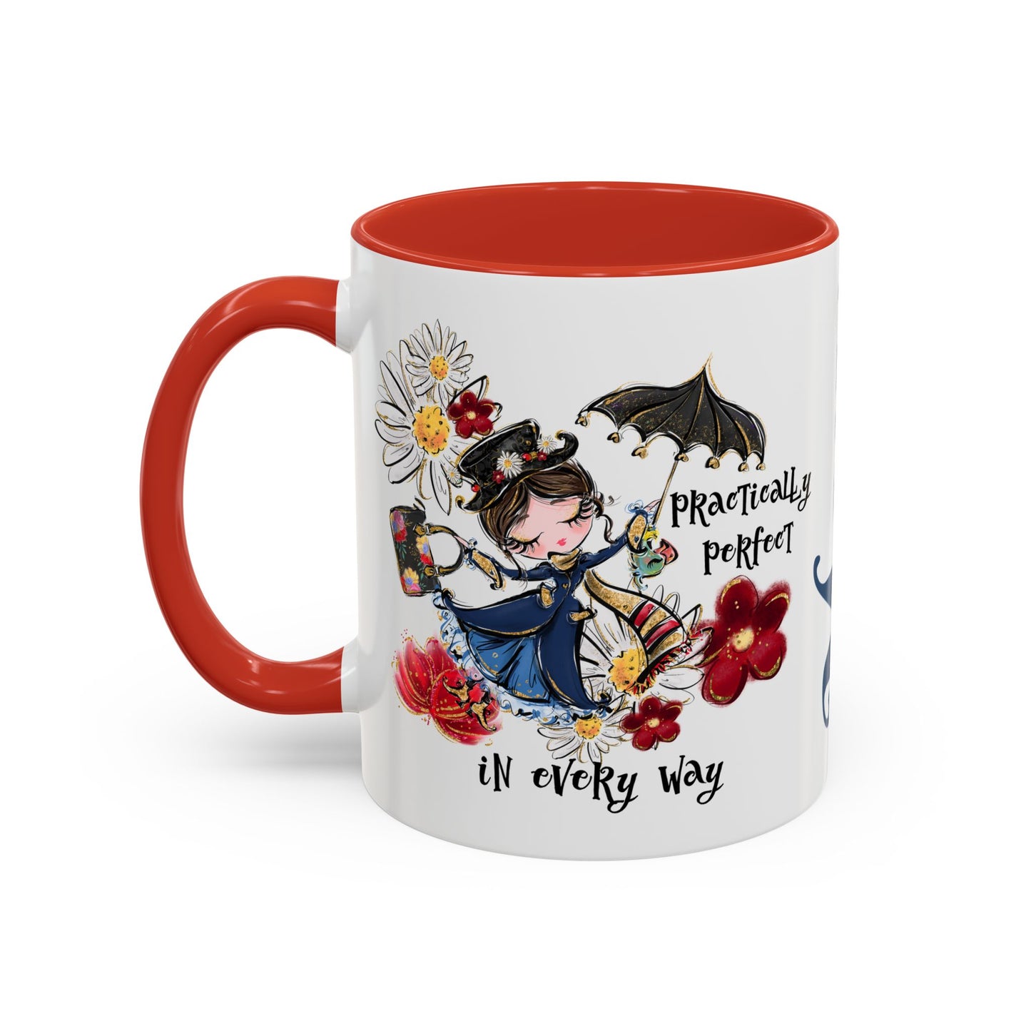 Accent Coffee Mug — 'Practically Perfect in Every Way'