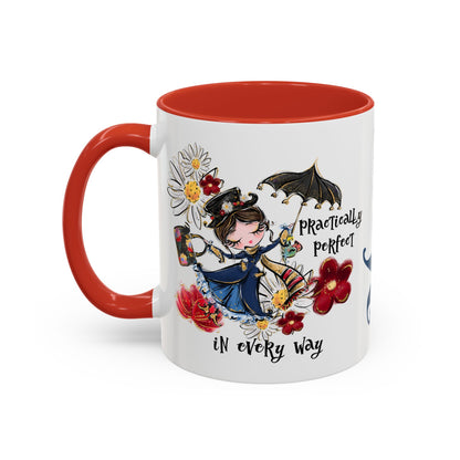 Accent Coffee Mug — 'Practically Perfect in Every Way'