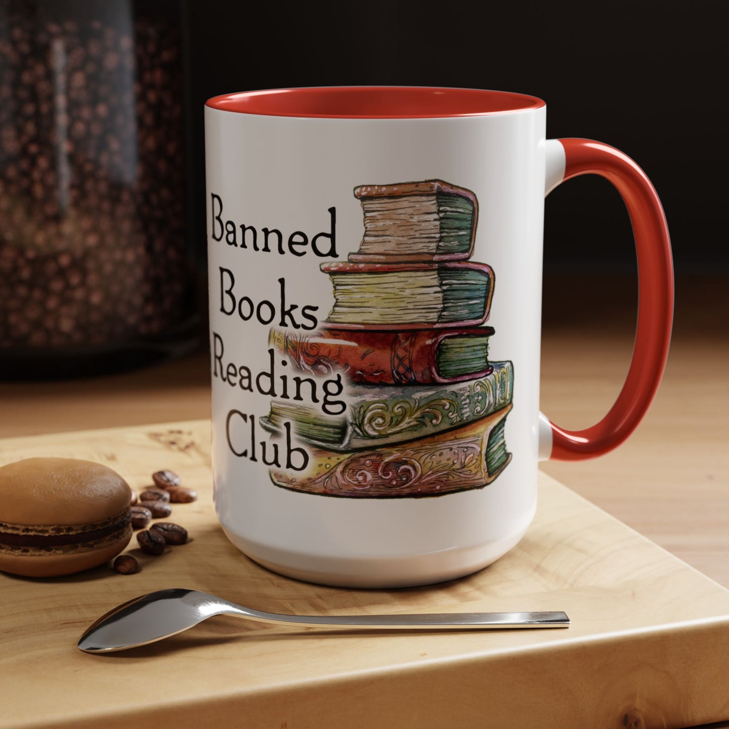Banned Books Reading Club - Accent Coffee Mug (11, 15oz)
