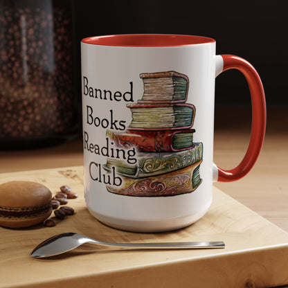 Banned Books Reading Club - Accent Coffee Mug (11, 15oz)