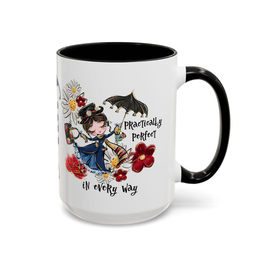 Accent Coffee Mug — 'Practically Perfect in Every Way'