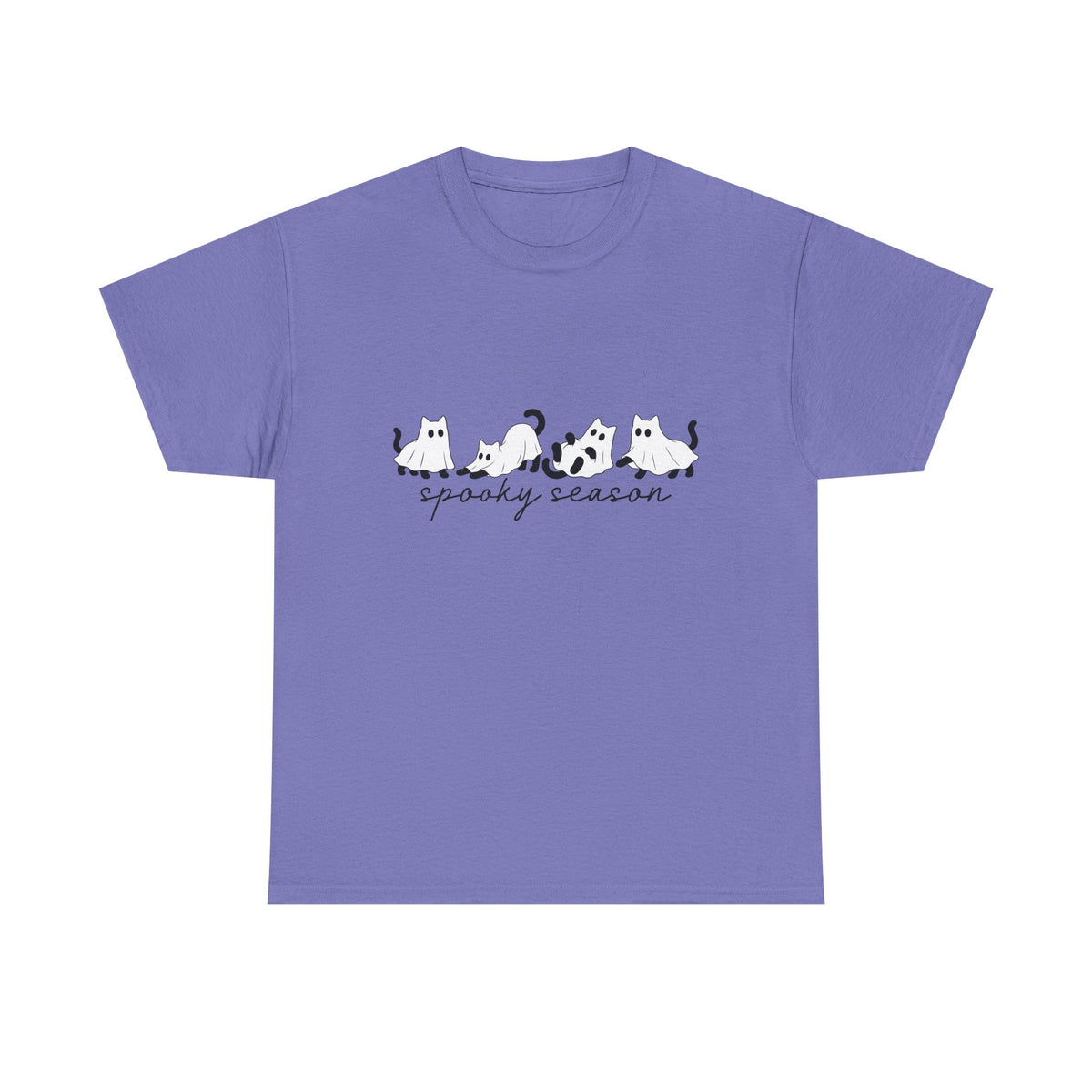 Spooky Season Cat Tee — Cute Ghost Cats "spooky season" Halloween Shirt