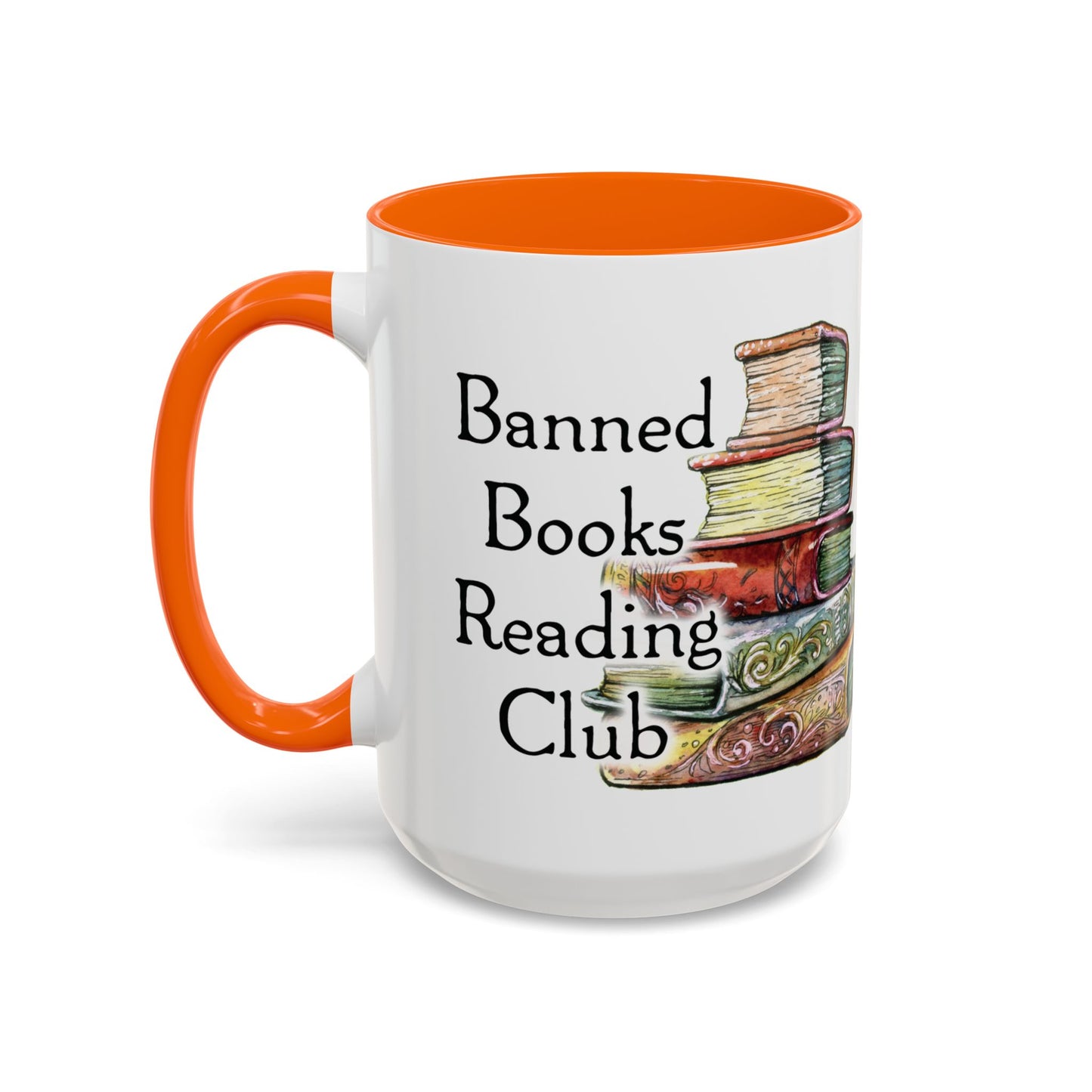 Banned Books Reading Club - Accent Coffee Mug (11, 15oz)