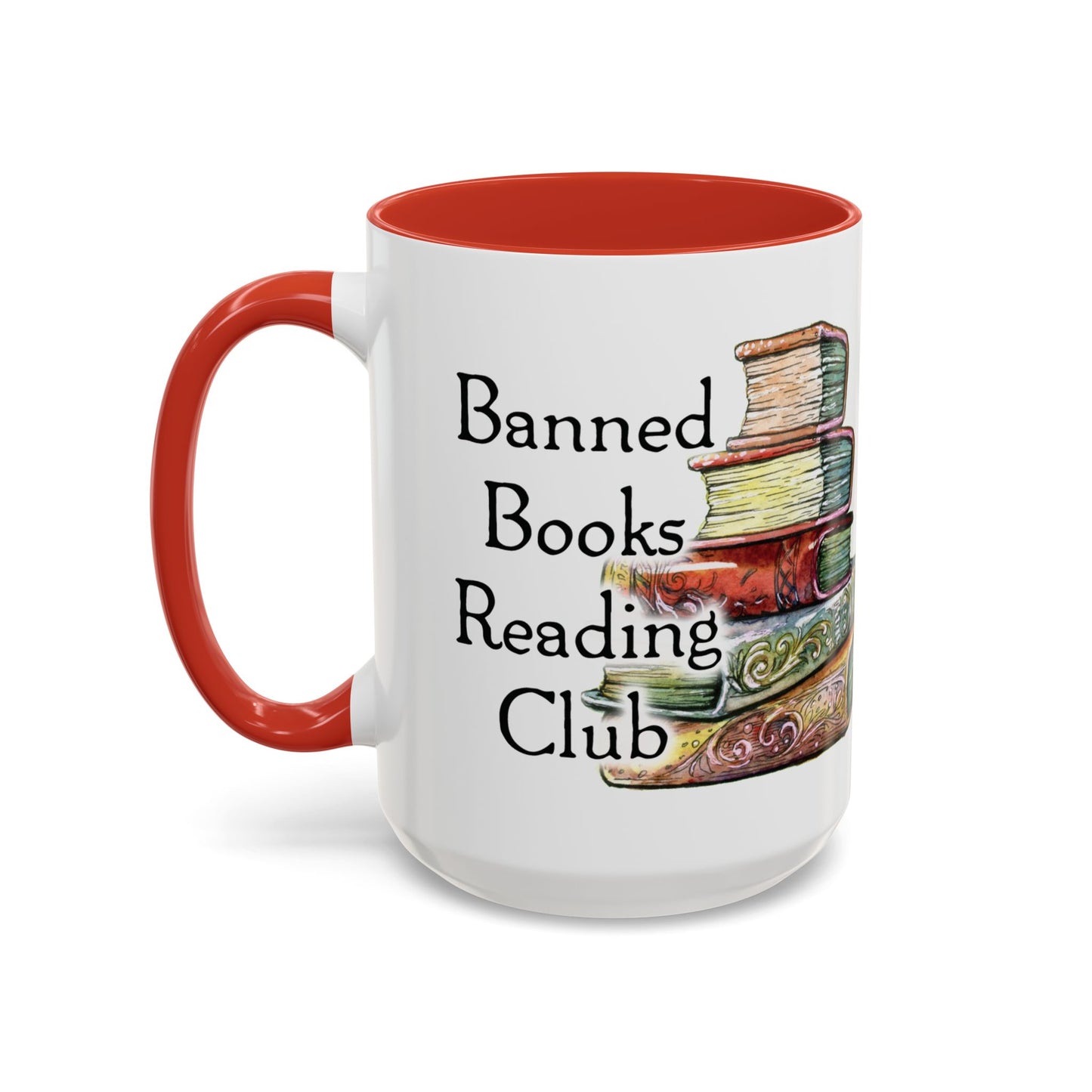 Banned Books Reading Club - Accent Coffee Mug (11, 15oz)