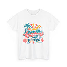Happiness Comes in Waves T-Shirt — Beachy Summer Graphic Tee