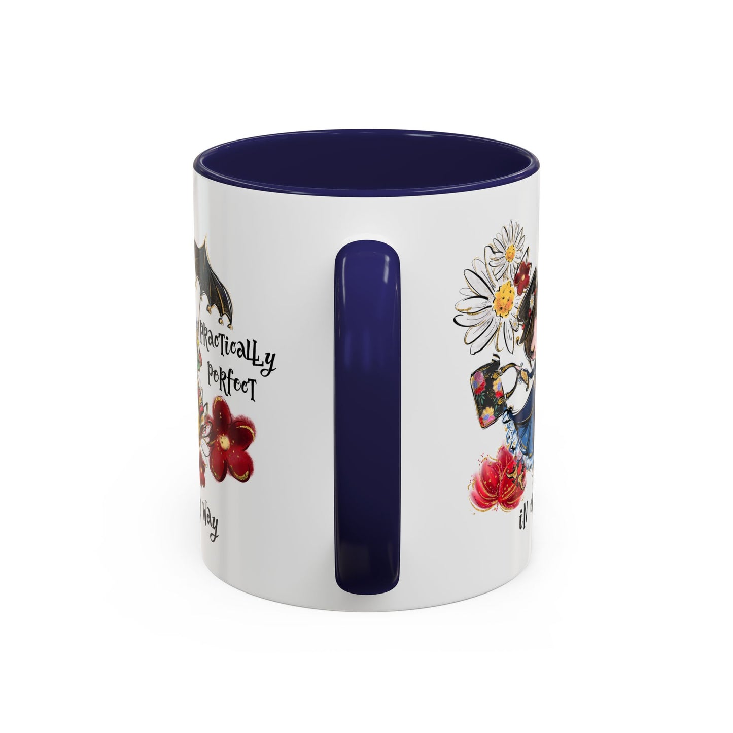 Customizable Accent Coffee Mug — 'Practically Perfect in Every Way'