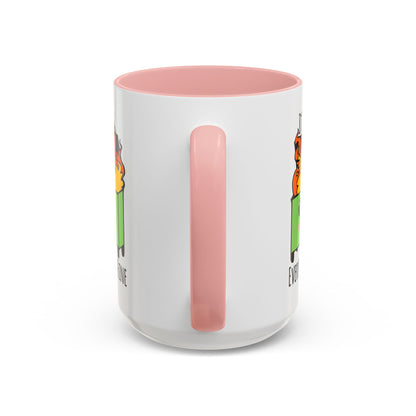 Customizable It's fine, I'm fine, Everything's Fine - Accent Coffee Mug (11, 15oz)
