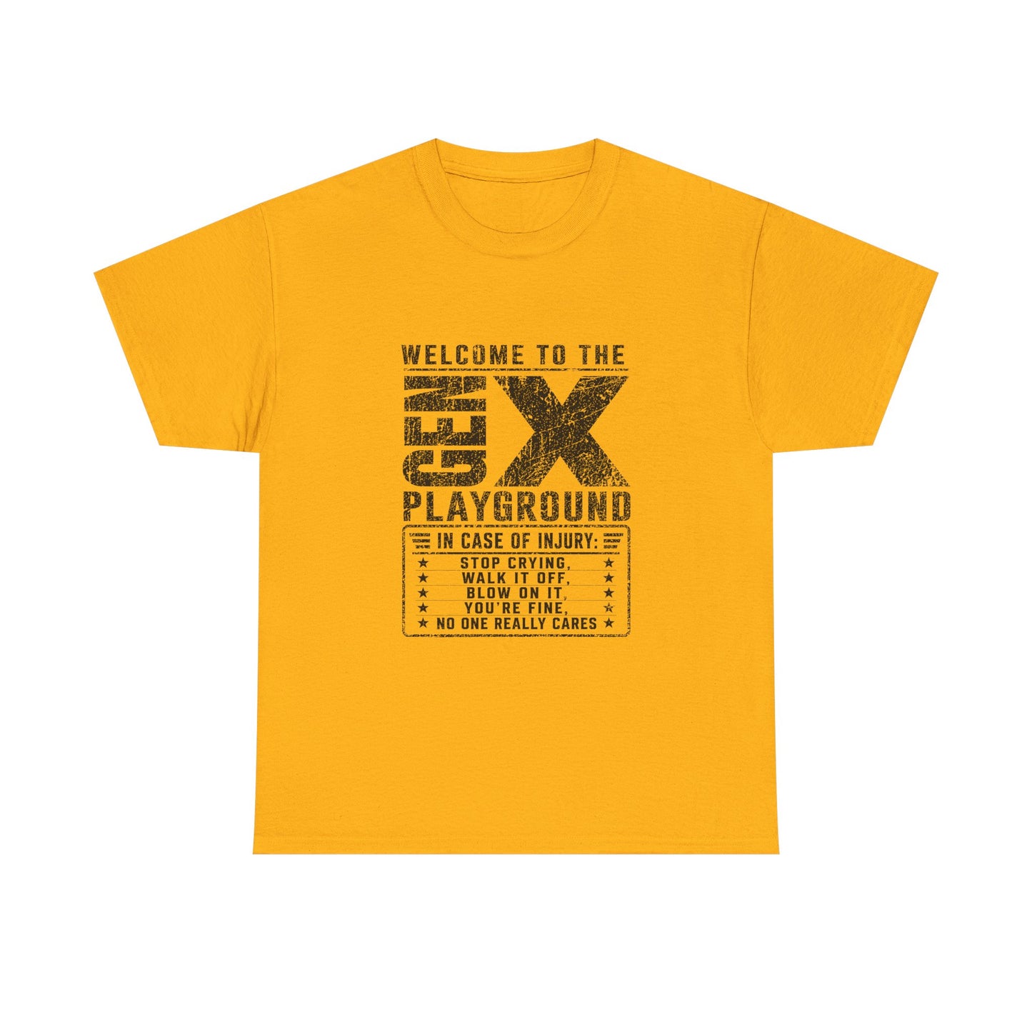 T-Shirt — 'Welcome to the Gen X Playground' Graphic Tee