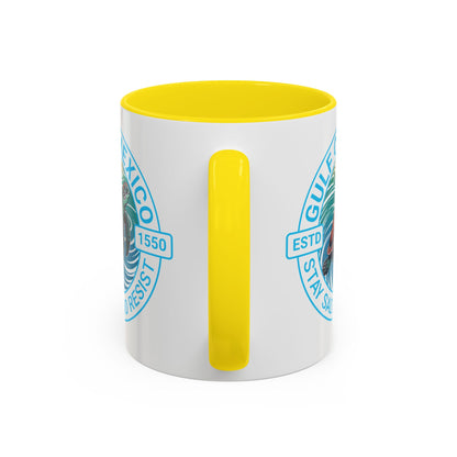 Customizable Gulf of Mexico Turtle Coffee Mug — "Stay Salty and Resist" Accent Ceramic Mug