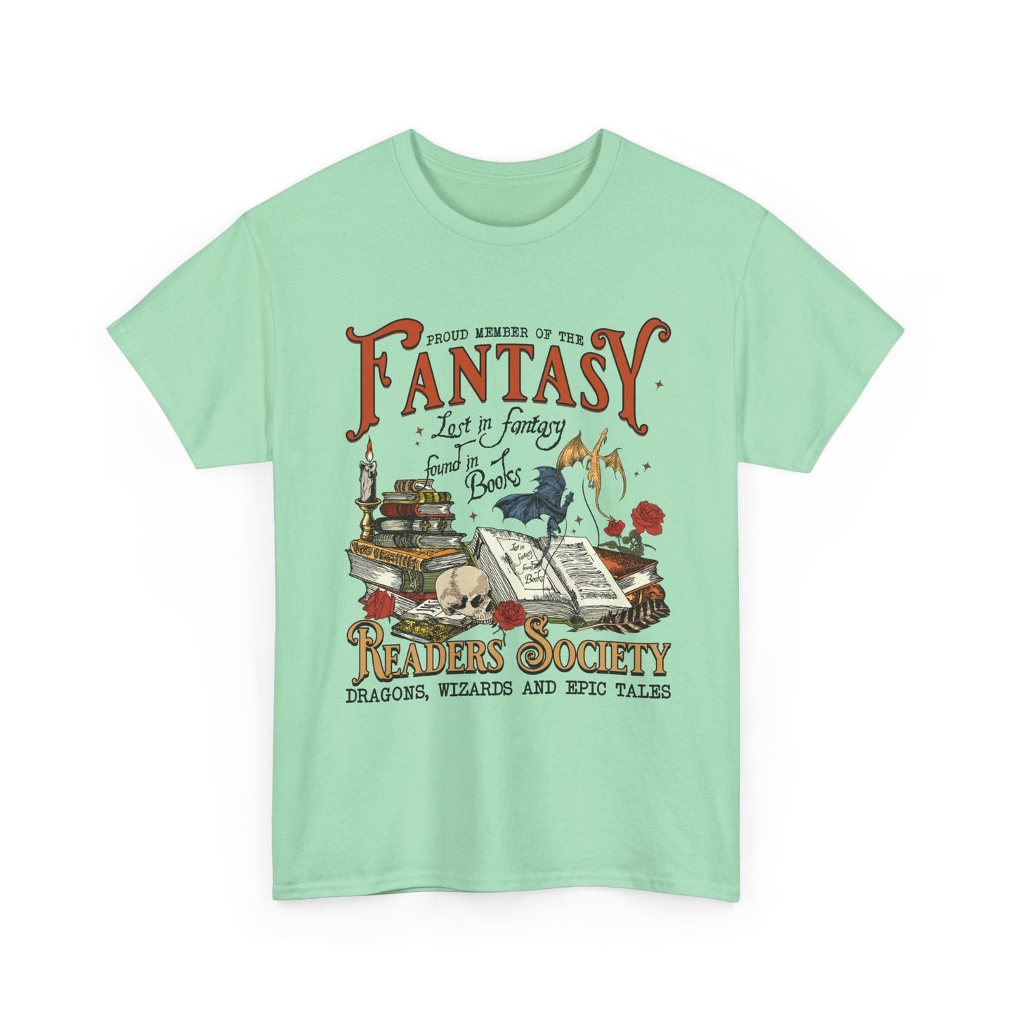Fantasy Reader Society T-Shirt Booklover Tee
