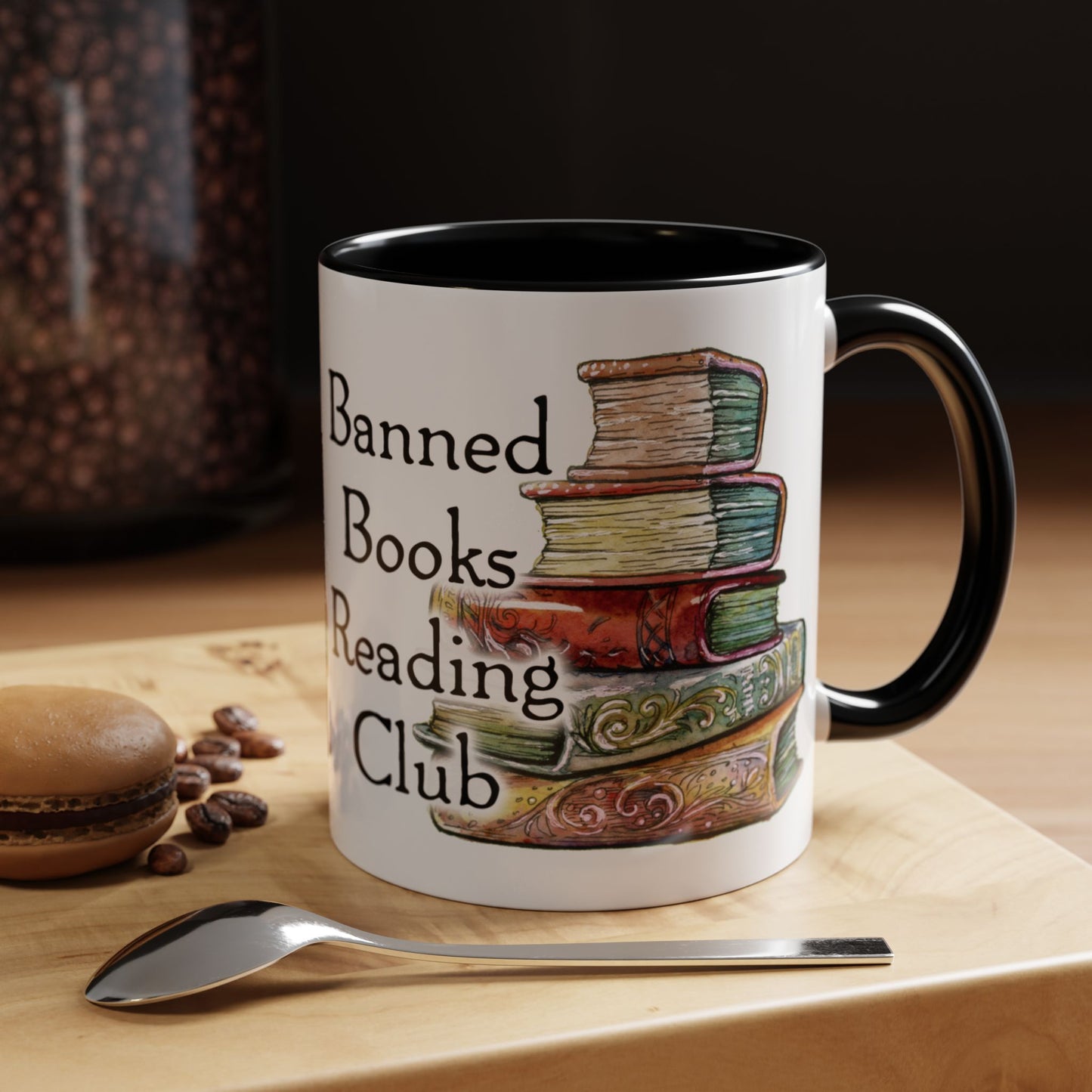 Banned Books Reading Club - Accent Coffee Mug (11, 15oz)