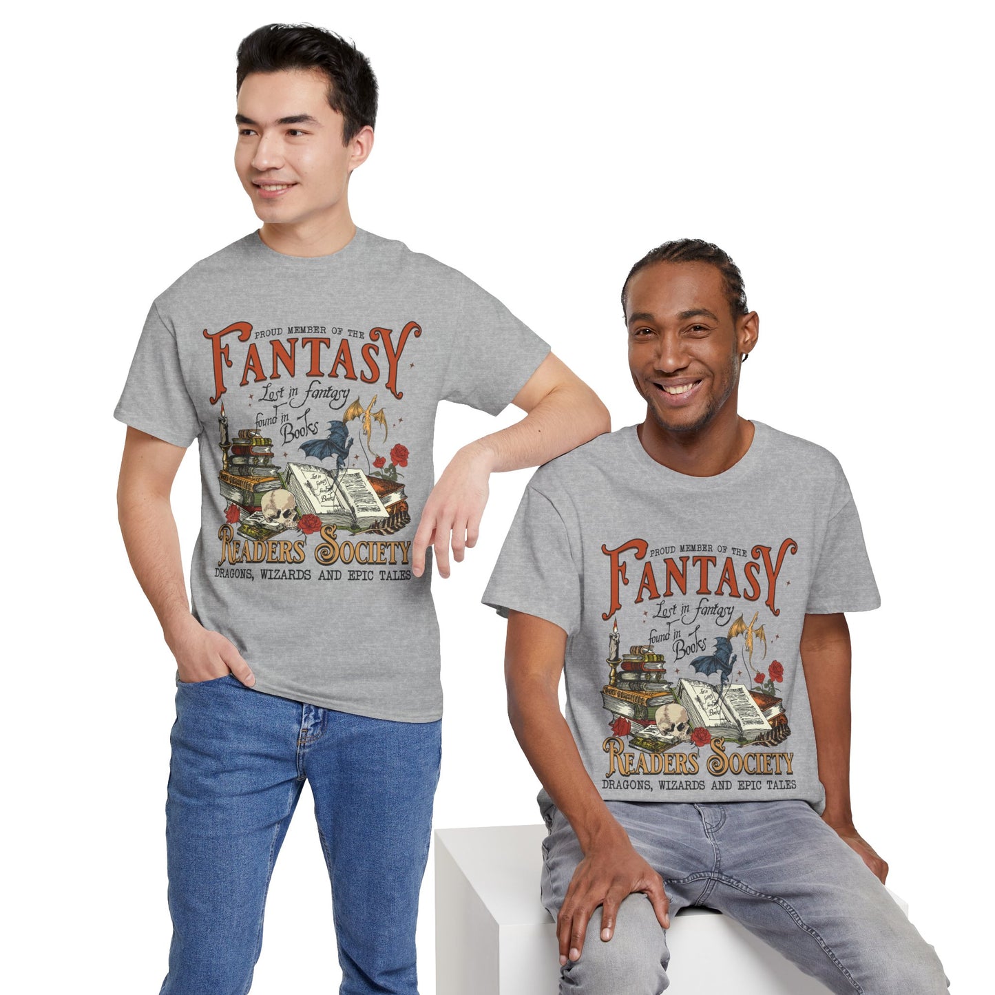 Fantasy Reader Society T-Shirt Booklover Tee