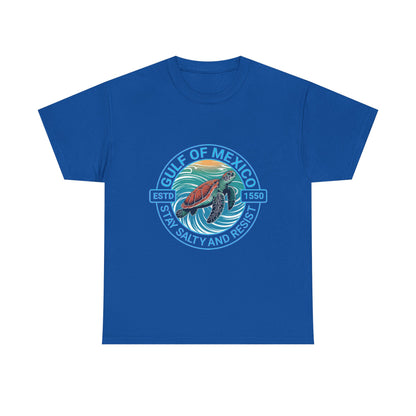 Gulf of Mexico Turtle Tee - "Stay Salty and Resist"  T-Shirt
